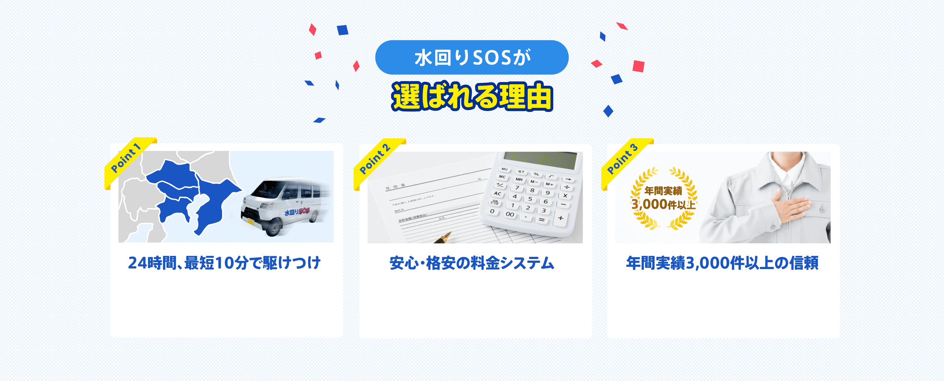 選ばれる理由3つの理由