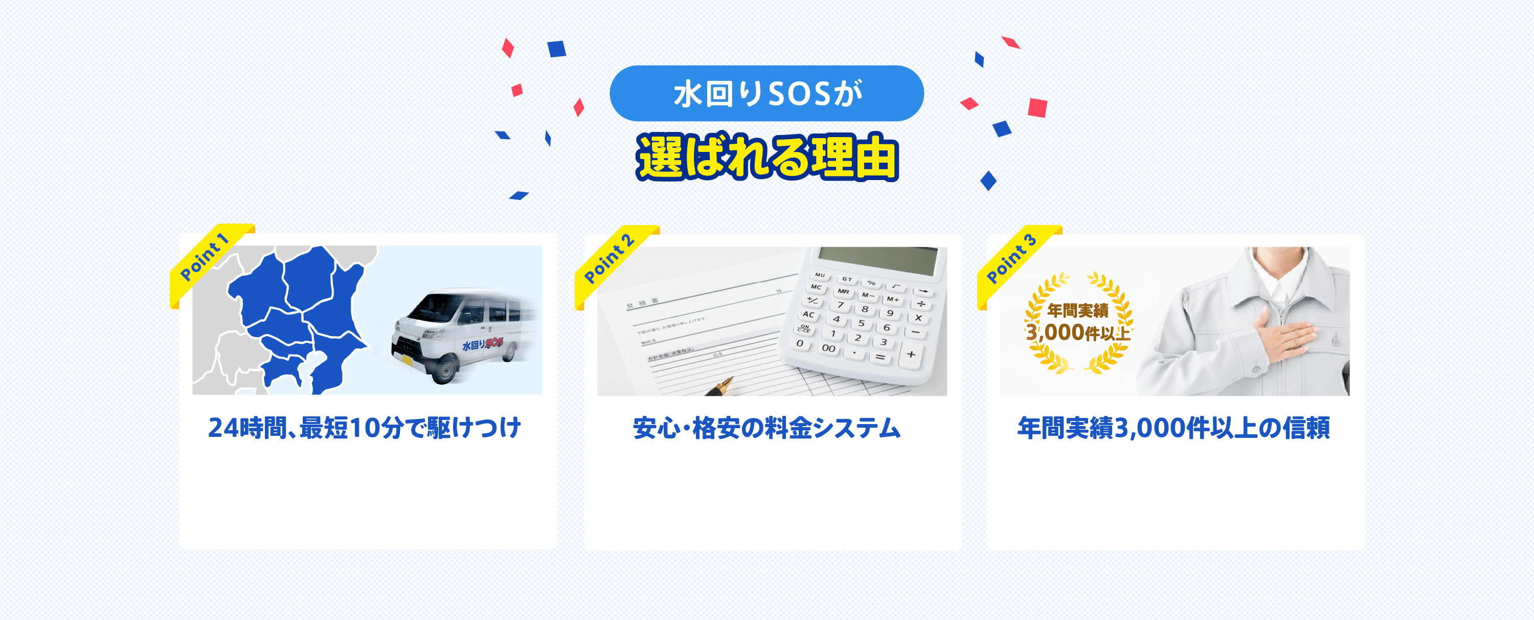 選ばれる理由3つの理由